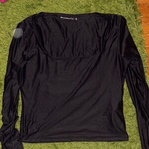 Abercrombie & Fitch Elegant Black Long Sleeve Top